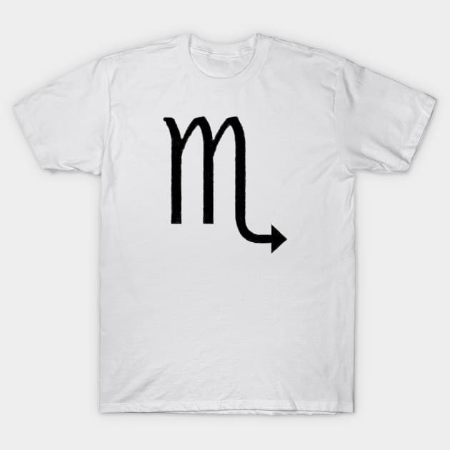 SCORPIO SYMBOL IN OIL T-Shirt by jcnenm